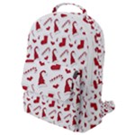 Christmas Template Advent Cap Flap Pocket Backpack (Small)