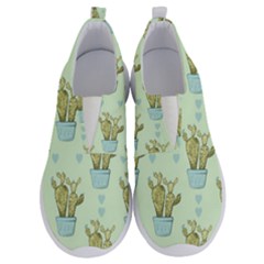 Background Pattern Green Cactus Flora No Lace Lightweight Shoes by Amaryn4rt
