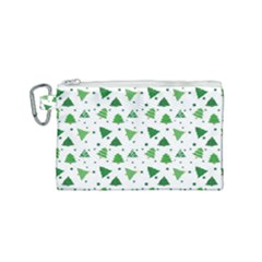 Christmas Trees Pattern Design Pattern Canvas Cosmetic Bag (small) by Amaryn4rt
