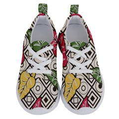 Vectoe Leaves Foliage Batik Seamless Pattern Running Shoes by Wegoenart