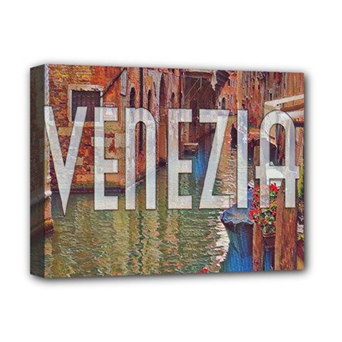 Venezia Boat Tour  Deluxe Canvas 16  X 12  (stretched)  by ConteMonfrey