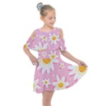 Sunflower Love Kids  Shoulder Cutout Chiffon Dress