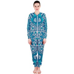 Mandala Blue Onepiece Jumpsuit (ladies) by zappwaits