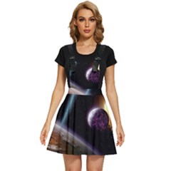Planets In Space Apron Dress