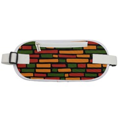 African Wall Of Bricks Rounded Waist Pouch by ConteMonfrey