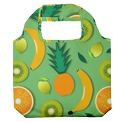 Fruit Tropical Pattern Design Art Premium Foldable Grocery Recycle Bag by danenraven