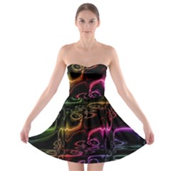 Patina Swirl Strapless Bra Top Dress by MRNStudios
