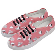 Stickers Hobbies Hearts Reading Women s Classic Low Top Sneakers by danenraven