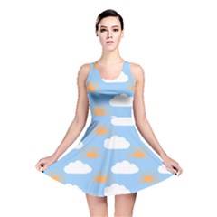 Sun And Clouds   Reversible Skater Dress by ConteMonfrey