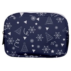 Illustration Christmas Tree Christmas Snow Make Up Pouch (small) by danenraven