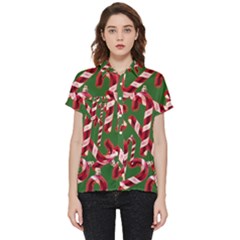 Christmas Wrapping Paper Abstract Short Sleeve Pocket Shirt by danenraven