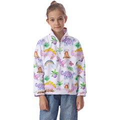 Dinosaurs Are Our Friends  Kids  Half Zip Hoodie by ConteMonfrey