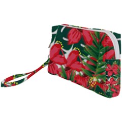 Tulips Design Wristlet Pouch Bag (small) by designsbymallika