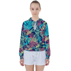 Sheets Tropical Picture Plant Pattern Women s Tie Up Sweat by Ravend