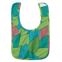 Leaves Pattern Autumn Background Baby Bib by Ravend
