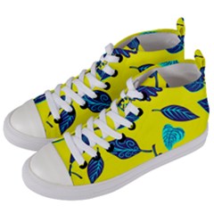 Sheets Pattern Picture Detail Women s Mid-top Canvas Sneakers by Ravend
