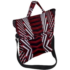 Abstract Pattern Fold Over Handle Tote Bag