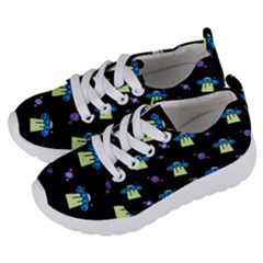 Illustration Cosmos Cosmo Rocket Spaceship Ufo Kids  Lightweight Sports Shoes by danenraven