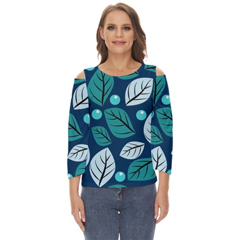 Vibrant Fall Autumn   Cut Out Wide Sleeve Top by ConteMonfrey