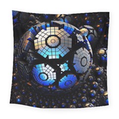 Illustration Tech Galaxy Robot Bot Science Square Tapestry (large) by danenraven