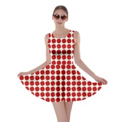 Red Pattern Seamless Texture Background Skater Dress by artworkshop