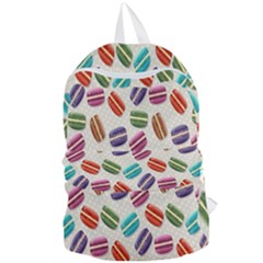 Macaron Macaroon Stylized Macaron Design Repetition Foldable Lightweight Backpack by artworkshop