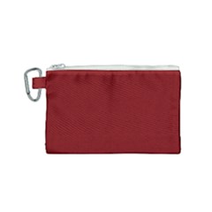 Christmas Red Graphic Canvas Cosmetic Bag (small) by artworkshop