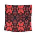 Christmas Red Black Xmas Gift Square Tapestry (Small) View1