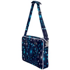 Abstract Pattern Snowflakes Cross Body Office Bag by artworkshop