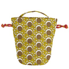 Minimalist Circles  Drawstring Bucket Bag by ConteMonfrey