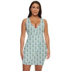 Cuteness Overload Of Cactus!  Draped Bodycon Dress by ConteMonfrey