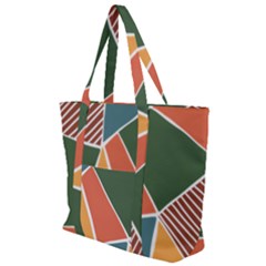 Geometric Colors   Zip Up Canvas Bag by ConteMonfrey
