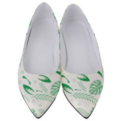 Green Nature Leaves Draw   Women s Low Heels by ConteMonfrey