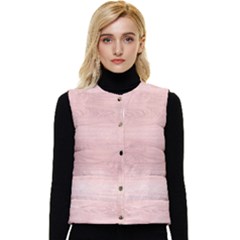 Pink Wood  Women s Short Button Up Puffer Vest by ConteMonfrey