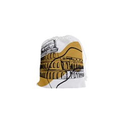 Colosseo Draw Silhouette Drawstring Pouch (xs) by ConteMonfrey