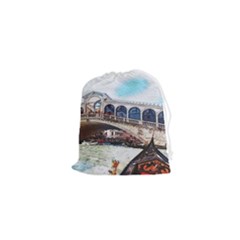 Lovely Gondola Ride - Venetian Bridge Drawstring Pouch (xs) by ConteMonfrey