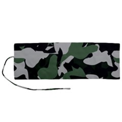 Illustration Camouflage Camo Army Soldier Abstract Pattern Roll Up Canvas Pencil Holder (m) by danenraven