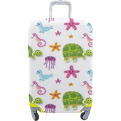 Turtle Animal Sea Life Luggage Cover (large) by danenraven