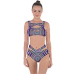 Kaleidoscope Geometric Circles Bandaged Up Bikini Set 
