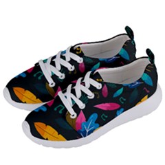 Illustrations Background Pattern Leaves Leaf Nature Texture Women s Lightweight Sports Shoes