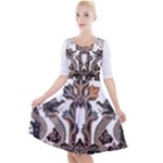 IM Fourth Dimension Colour 70 Quarter Sleeve A-Line Dress