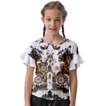 IM Fourth Dimension Colour 73 Kids  Cut Out Flutter Sleeves