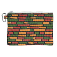 Ethiopian Bricks - Green, Yellow And Red Vibes Canvas Cosmetic Bag (xl) by ConteMonfreyShop