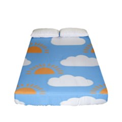 Sun And Clouds  Fitted Sheet (full/ Double Size)