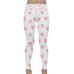 Small Cute Hearts   Lightweight Velour Classic Yoga Leggings by ConteMonfreyShop
