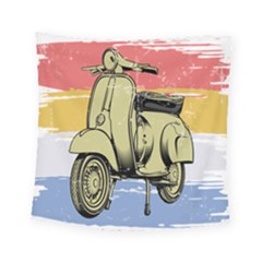 I`m Waiting On My Vespa Square Tapestry (small) by ConteMonfrey