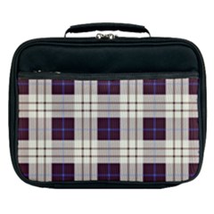 Gray, Purple And Blue Plaids Lunch Bag