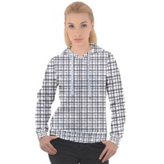 Small White Lines - Plaids Women s Overhead Hoodie by ConteMonfrey