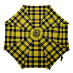 Yellow Plaids Straight Hook Handle Umbrellas (medium) by ConteMonfrey