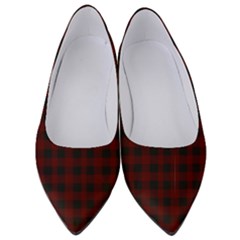 Black Red Small Plaids Women s Low Heels by ConteMonfrey